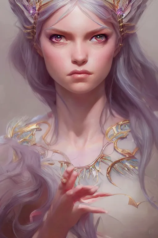 Image similar to fairy princess, highly detailed, d & d, fantasy, highly detailed, digital painting, trending on artstation, concept art, sharp focus, illustration, art by artgerm and greg rutkowski and magali villeneuve