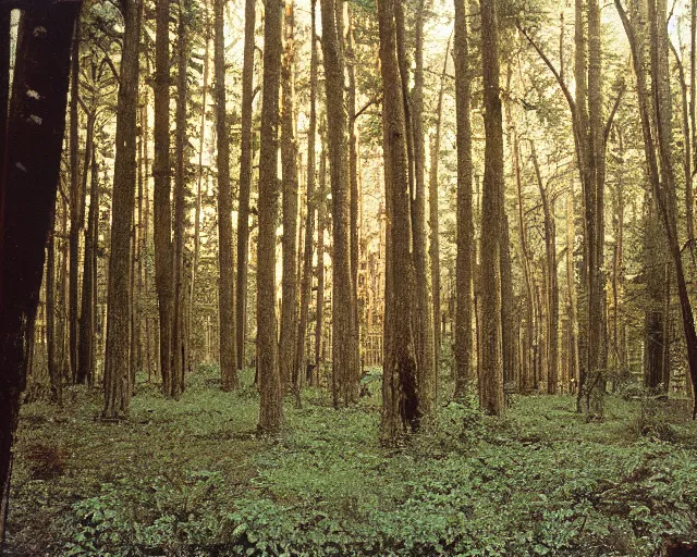 Image similar to kodachrome photo of forest