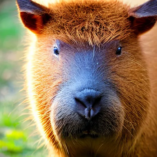 Image similar to photo of a happy capybara