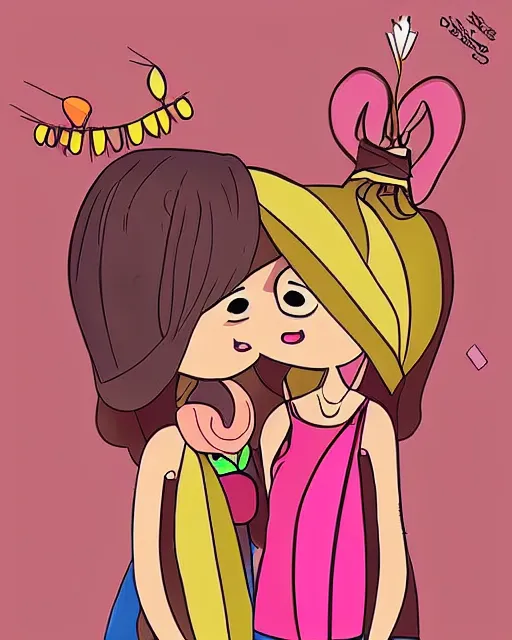 Image similar to cutest cartoon illustration of raksha bandhan, cute, colorful, beautiful, artstation, deviantart, pinterest, 5 0 0 px