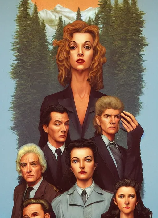 Image similar to twin peaks poster art, the spirit thats the physical manifestation embodiment of the concept of kopfkino, old retro pulp, by michael whelan, rossetti bouguereau, artgerm, nostalgic, old fashioned