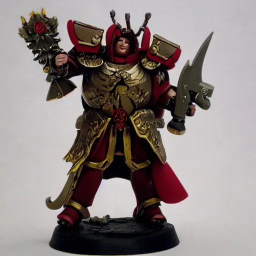 Prompt: chris chan as the emperor of mankind from war hammer 4 0 k