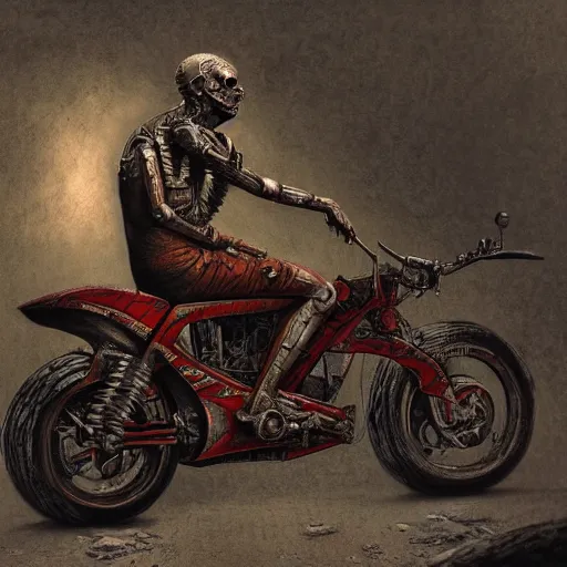 Prompt: motorbikers cyborgs, horror art by beksinski and szukalski and giger and and pyromallis and dzo and iris compiet and seb mckinnon and, technical drawing, blueprint, highly detailed, intricate, sharp focus, trending on artstation hq, deviantart, unreal engine 5, 4 k uhd image