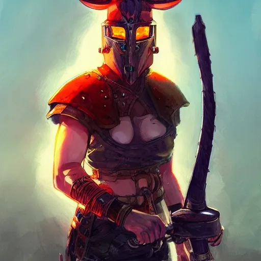 Image similar to cyberpunk viking helmet mask warrior goddess robot ninja fantasy, art gta 5 cover, official fanart behance hd artstation by jesper ejsing, by rhads, makoto shinkai and lois van baarle, ilya kuvshinov, ossdraws