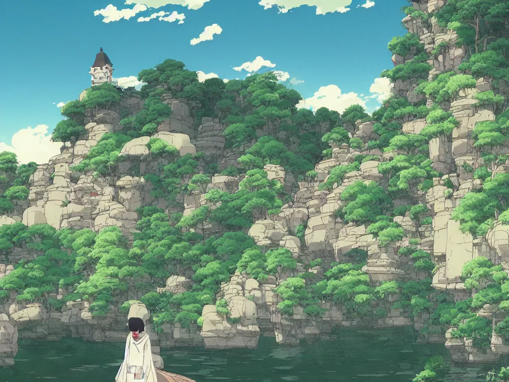 Image similar to beautiful nature scenery from Spirited Away (2001)