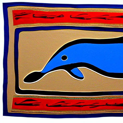 Image similar to whale in style of haida gwaii, pacific northwest, native american art, simple