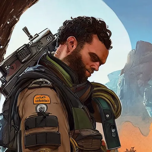 Prompt: mikky ekko as a character in apex legends