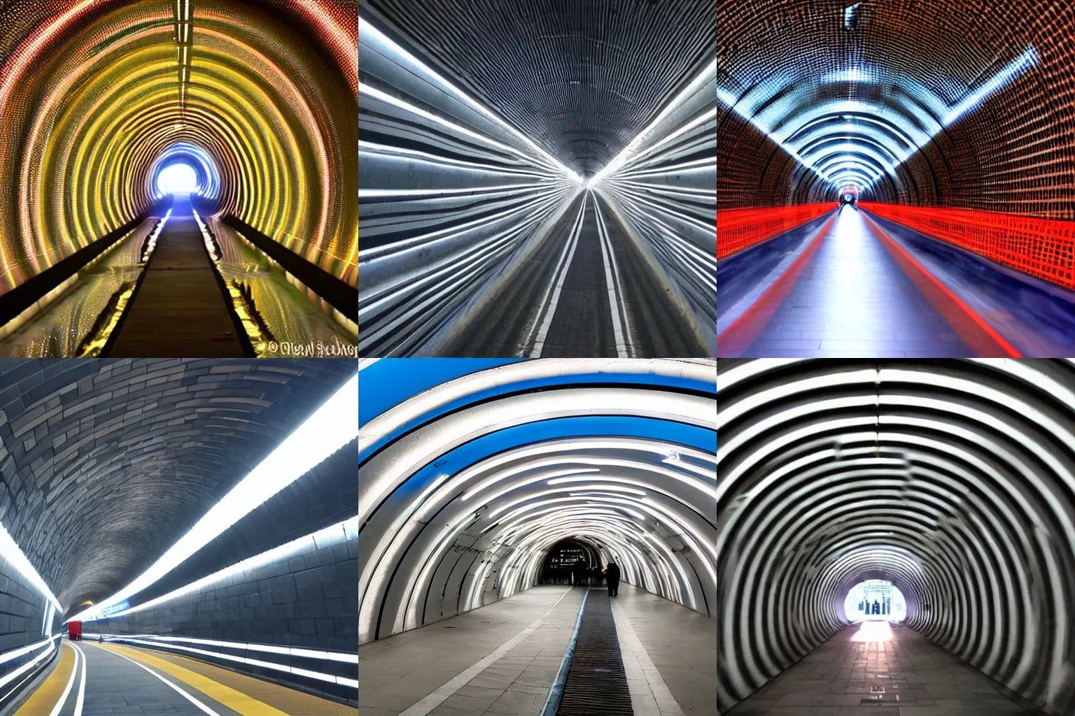 Prompt: Bund Sightseeing Tunnel, Shanghai, China