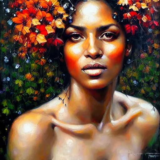 beautiful natural woman  Fine art portrait photography, Woman painting,  Portrait