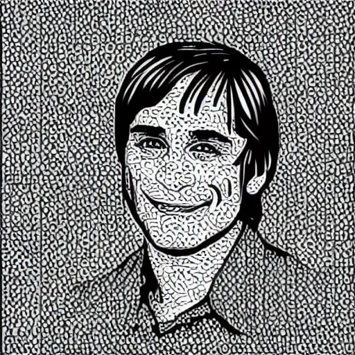 Image similar to Tony Danza coloring book page, black and white