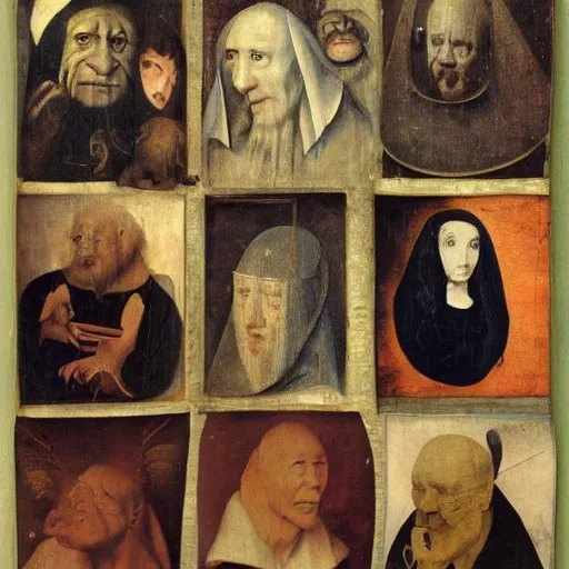 Image similar to Hieronymus Bosch face collage