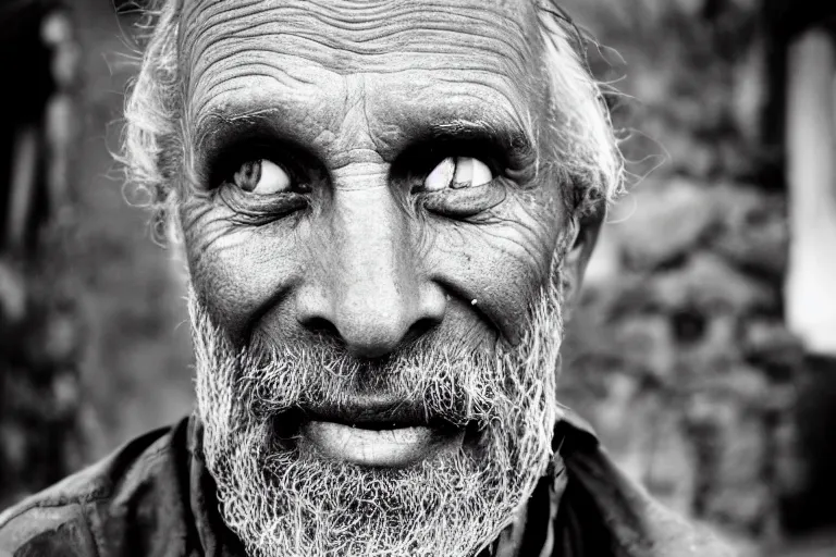 Image similar to closeup portrait of the big friendly giant in a village street, natural light, sharp, detailed face, magazine, press, photo, steve mccurry, david lazar, canon, nikon, focus