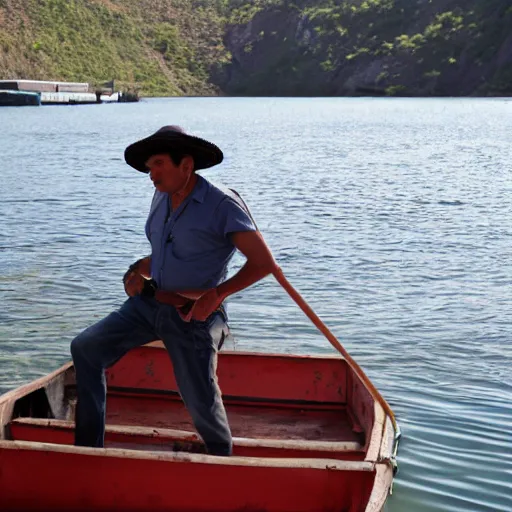 Image similar to mexican man boarding a boat