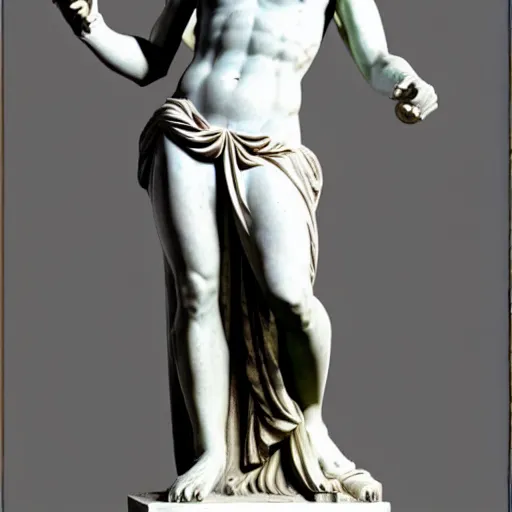 Image similar to cercei lannister as a greek marble statue