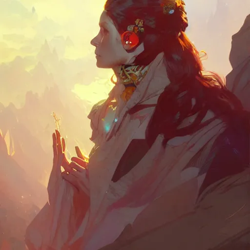 Image similar to Celeste, highly detailed, digital painting, artstation, concept art, sharp focus, illustration, art by greg rutkowski and alphonse mucha