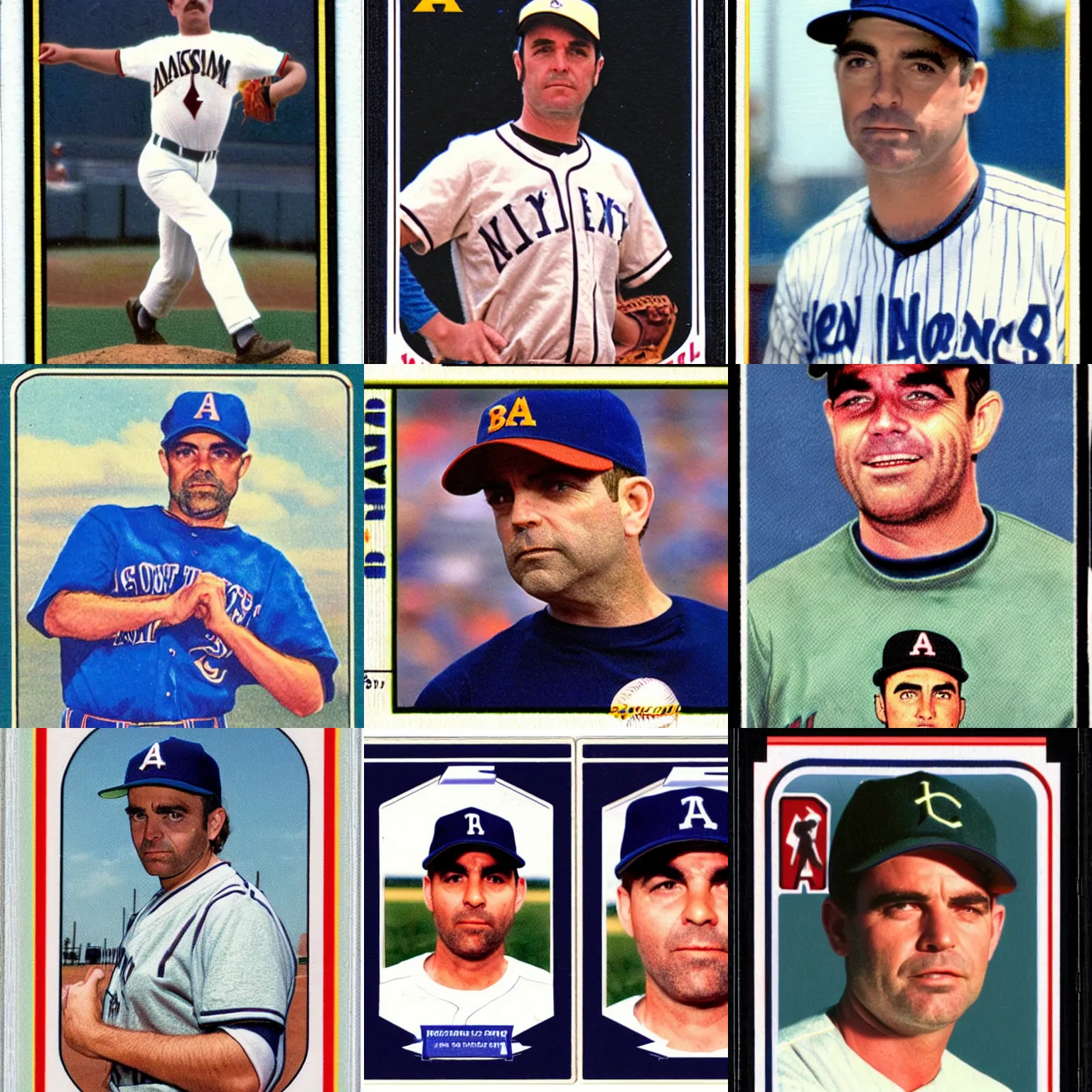Prompt: a baseball card of paul thomas anderson