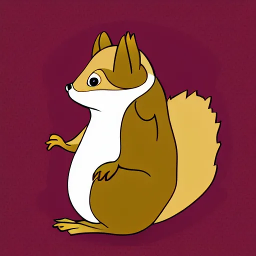 Image similar to vector illustration of a cute fat squirrel