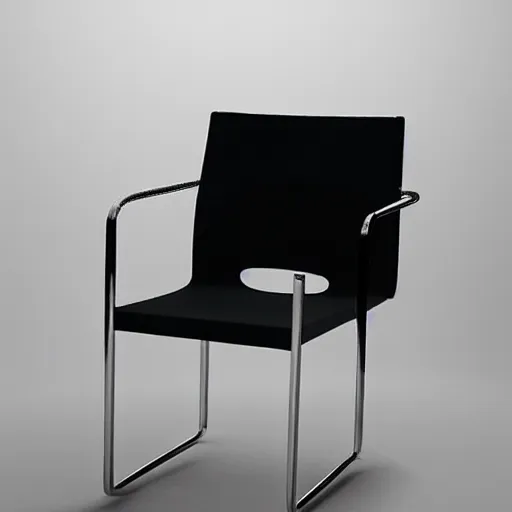 Prompt: a minimalistic chair by Werner panton, Zaha Hadid, calatrava, parametric design