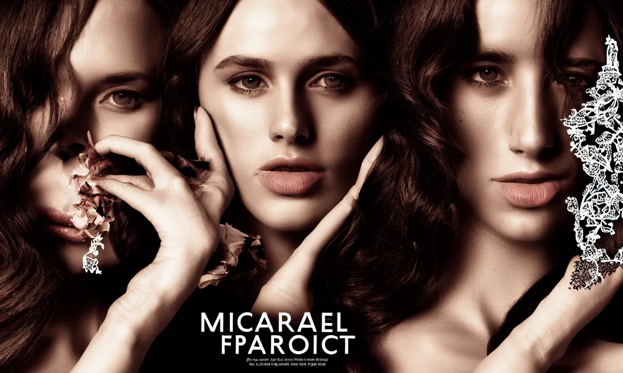 Image similar to portrait fragrance advertising campaign by michael bay, detailed, intricate, high contrast