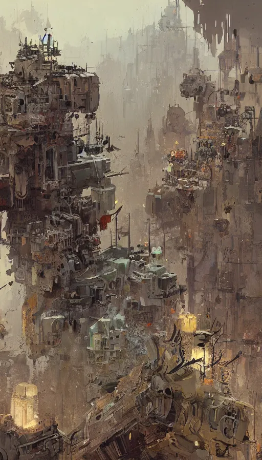 Prompt: life and death mixing together, by ian mcque