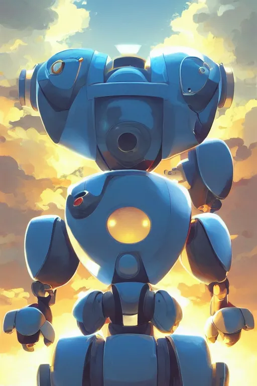 Image similar to metabots medabots medarotto medarot robot minimalist comics, behance hd by jesper ejsing, by rhads, makoto shinkai and lois van baarle, ilya kuvshinov, rossdraws global illumination ray tracing hdr radiating a glowing aura