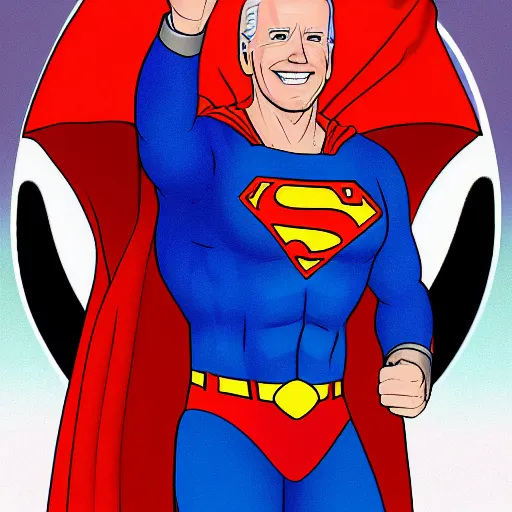 Image similar to joe biden as superman