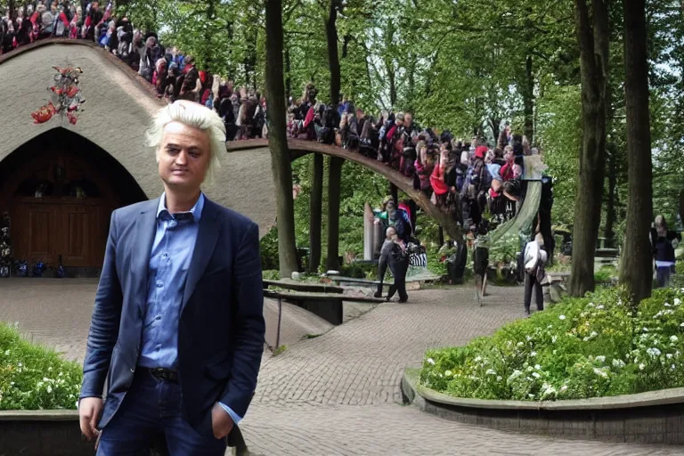 Image similar to geert wilders at the efteling