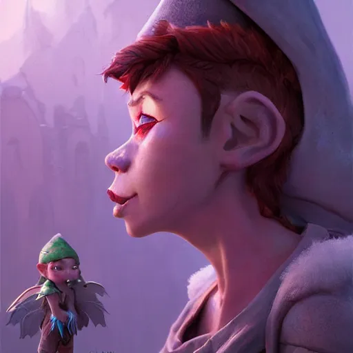 Image similar to portrait, a Evil little gnome fairy, Single face, dramatic lighting, cinematic, establishing shot, extremly high detail, photo realistic, cinematic lighting, post processed, concept art, artstation, matte painting, style by eddie mendoza, raphael lacoste, alex ross