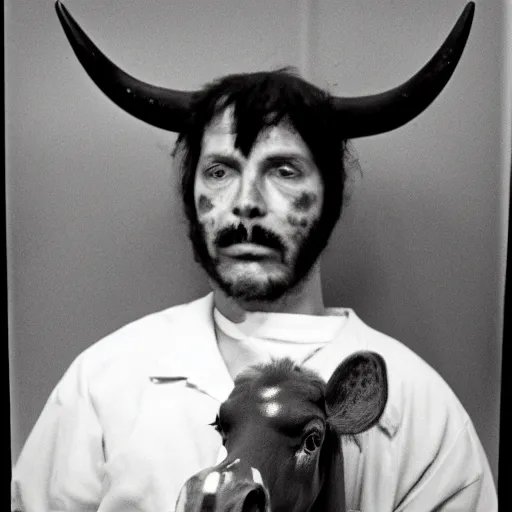 Image similar to inmate with bull head