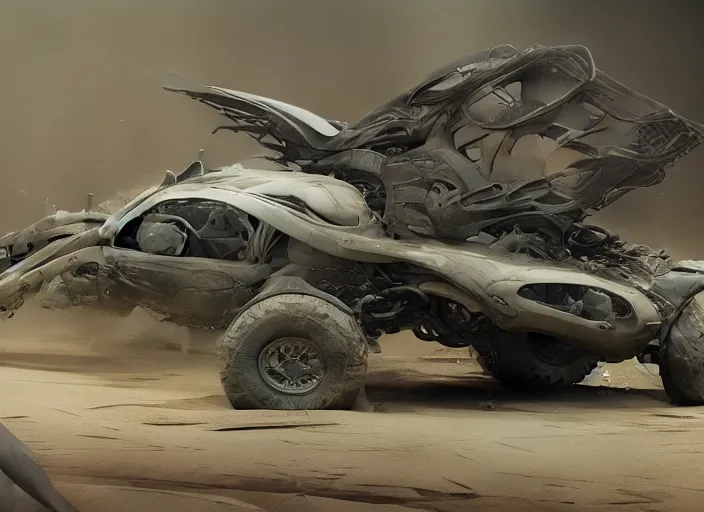 Image similar to a beautiful concept design of an old car converted into offroad sport. car design by cory loftis, fenghua zhong, ryohei hase, ismail inceoglu and ruan jia, henrik fisker and bruce kaiser and scott robertson and dmitry mazurkevich and doruk erdem and jon sibal, volumetric light.