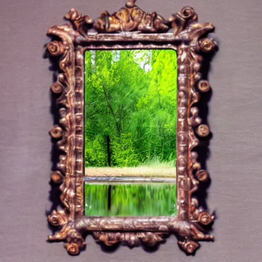 Image similar to An otherworldly mirror