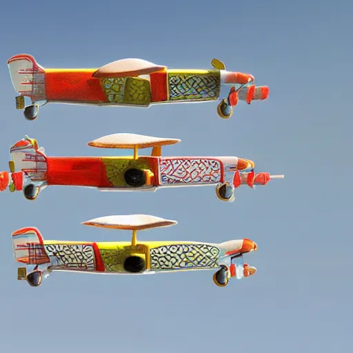 Prompt: aircraft made in tang dynasty