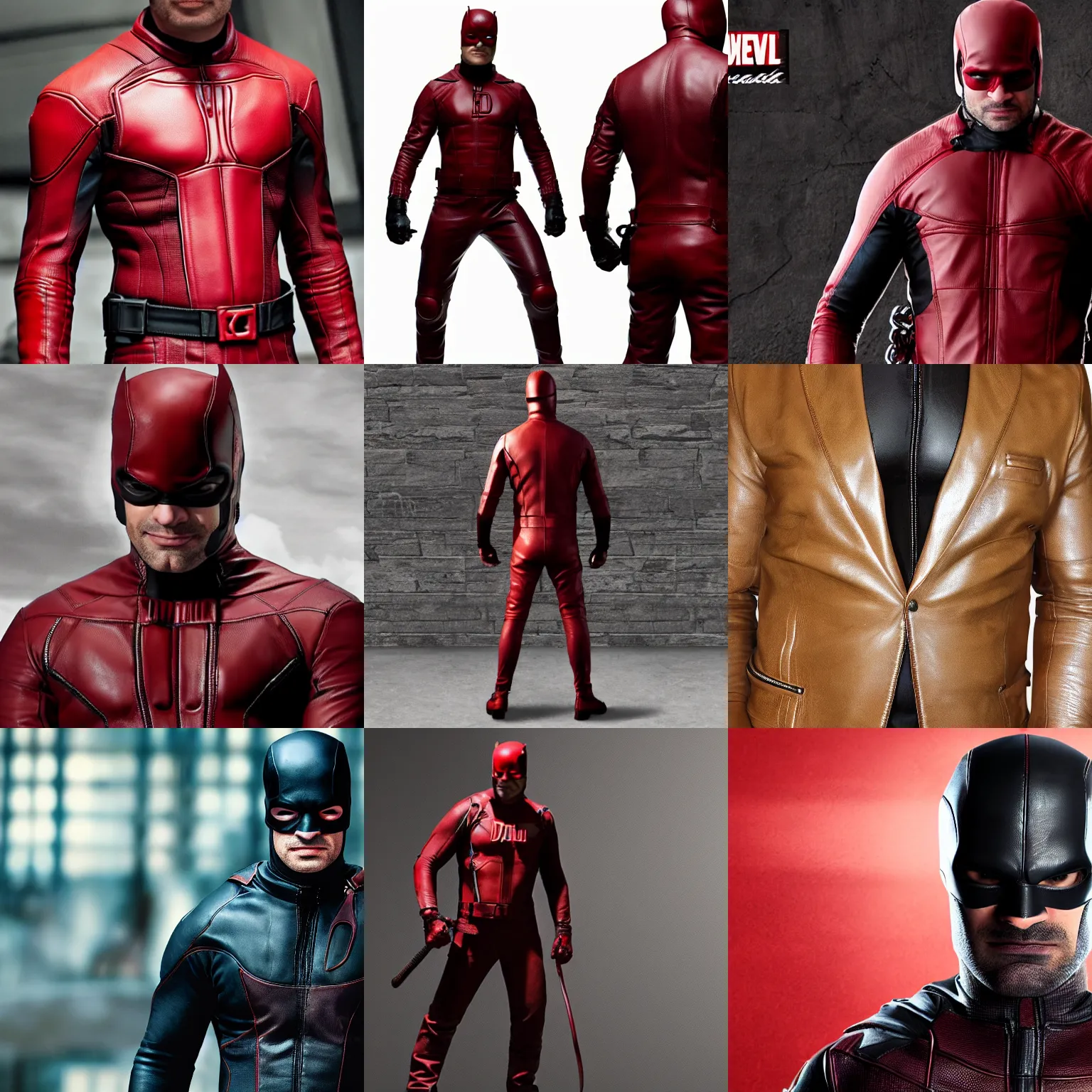 Prompt: daredevil leather suit 4 k