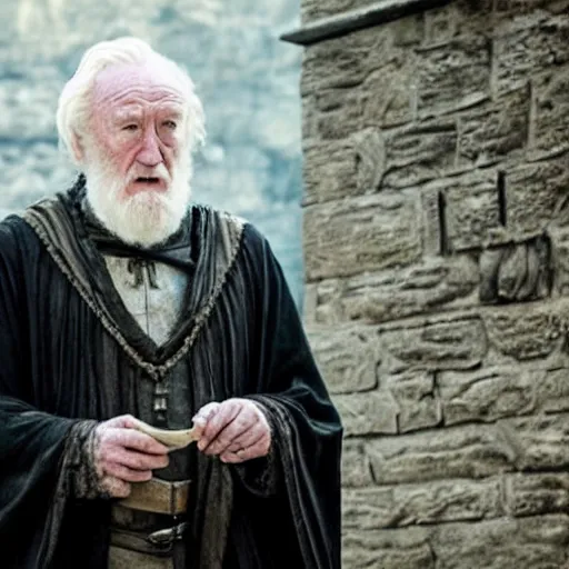 Prompt: sir richard harris as professor albus dumbledore in game of thrones