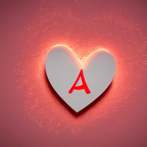 Image similar to a heart with the name alex written on it, cute, high detail, well lit, octane render, blender, particles, dream like, alex