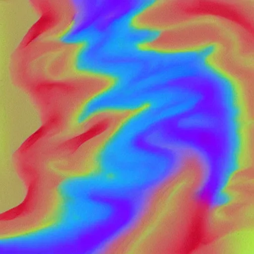 Image similar to a CFD Simulation of a spaceshuttle, Colourful, Multiphase flow