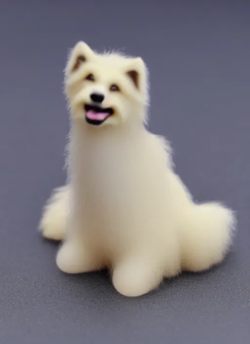 Prompt: 80mm resin detailed miniature of fluffy dog, Product Introduction Photos, 4K, Full body, simple background