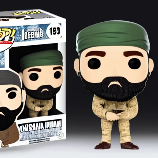 Image similar to Osama Bin Laden funko pop doll