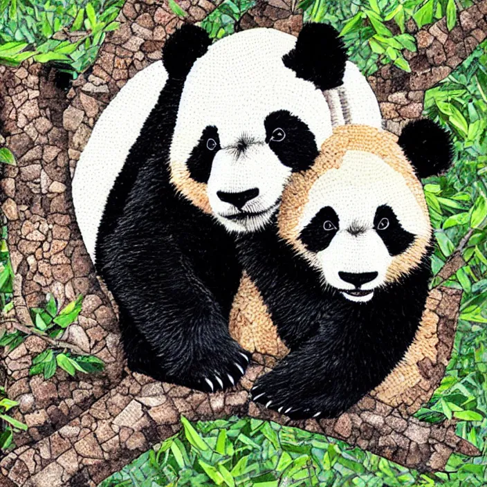 Stained Glass Cute Baby Panda Tumbler Graphic by mariespeedmvd76 · Creative  Fabrica