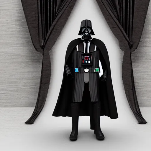 Image similar to darth vader weraing a wedding outfit, ultra details, 8 k