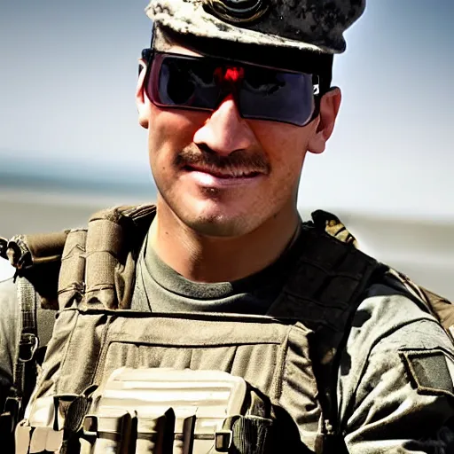 Prompt: markiplier as a us navy seal, cinematic lighting, photorealistic
