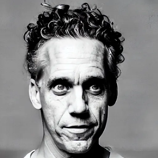 Image similar to Jordan Peterson is a skinny anorexic addict, grayscale photography