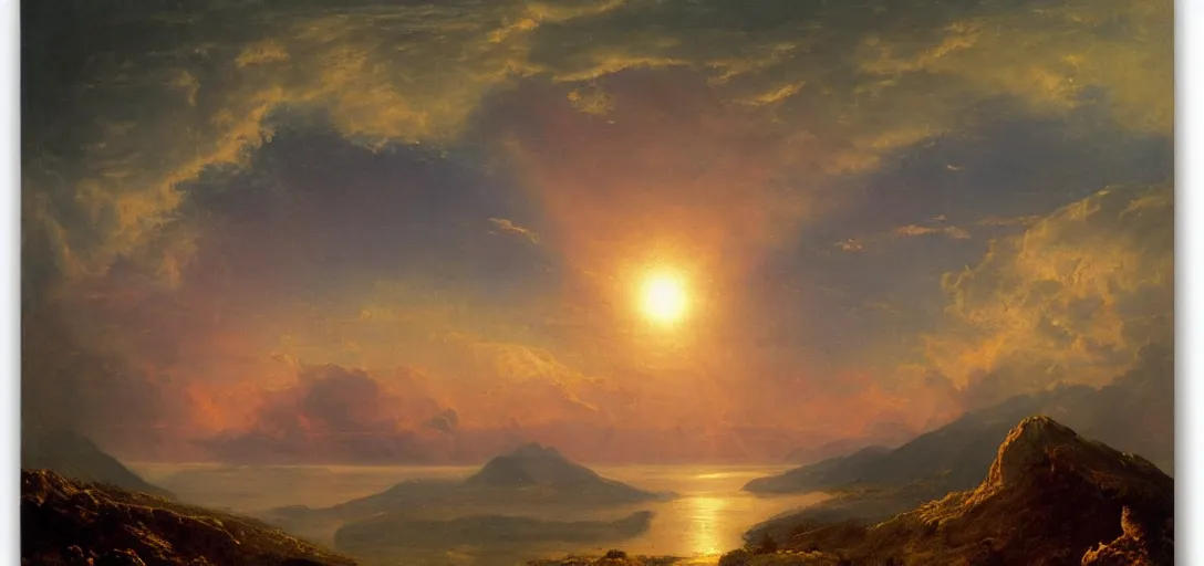 Image similar to Heaven-banned for sins against God by Frederic Edwin Church