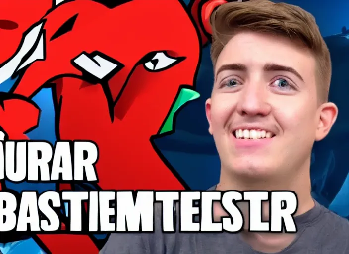 Prompt: youtuber thumbnail. mr beast. clickbait. saturated.