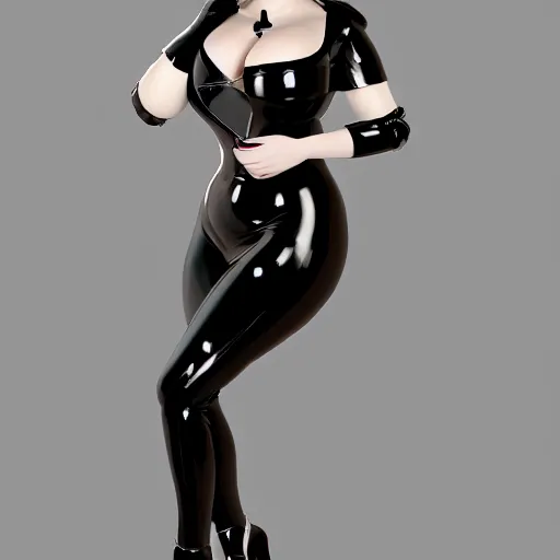 Prompt: portrait of a curvy feminine beautiful pale goth honey with classy elaborate tight blue-black-gold multilayered nylon-latex full body dress, welcoming attitude, thin waist thick hips and breasts, photorealistic, sublime, 16k, smooth, sharp focus, cgsociety, ArtStation, volumetric lighting