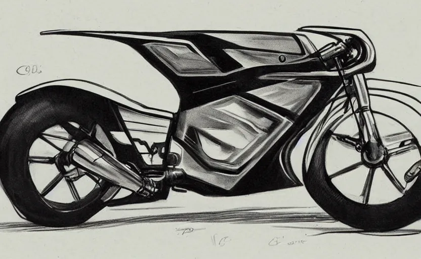 Prompt: 1 9 7 0 s yamaha race motorcycle concept, sketch, art,