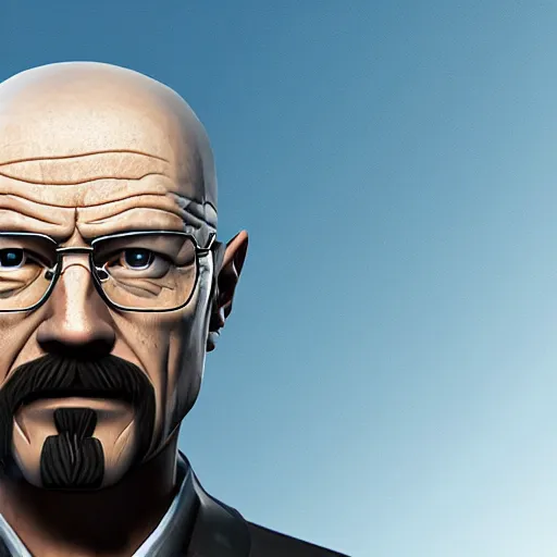 Prompt: Walter White as a Fortnite Character : : 8k : : unreal engine render —height 1024 —width 1024