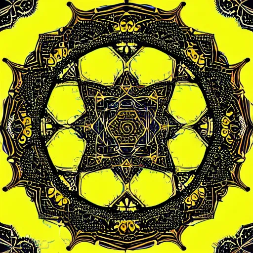 Image similar to moroccan mandala, vector art, detailed