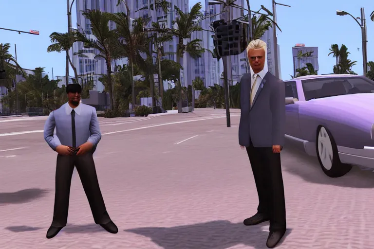 Image similar to geert wilders in grand theft auto vice city