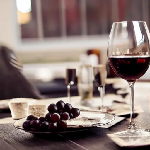 Image similar to malbec wine on dining table